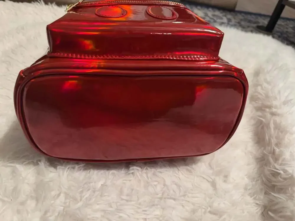 Loungefly‎ Disney Mickey Mouse Red Slick Mini Backpack